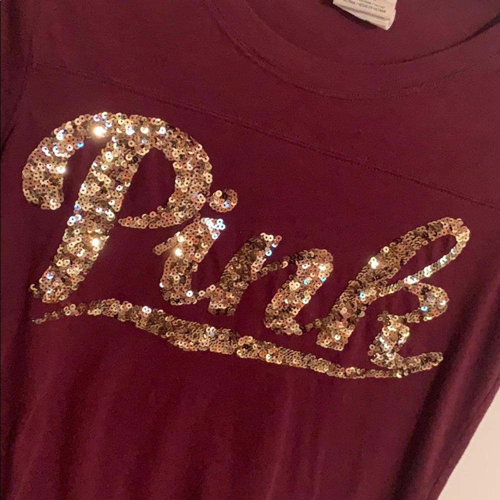 PINK Sequined Tee